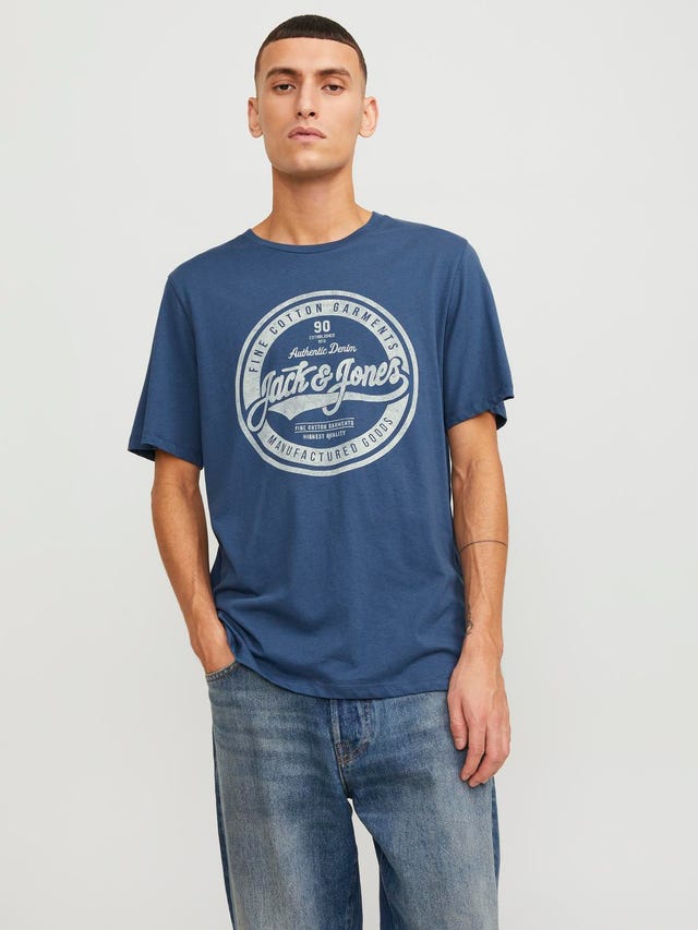 Jack & Jones Logotyp Rundringning T-shirt - 12232972