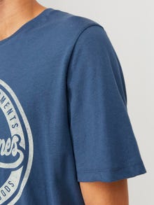 Jack & Jones Logo Crew neck T-shirt -Ensign Blue - 12232972