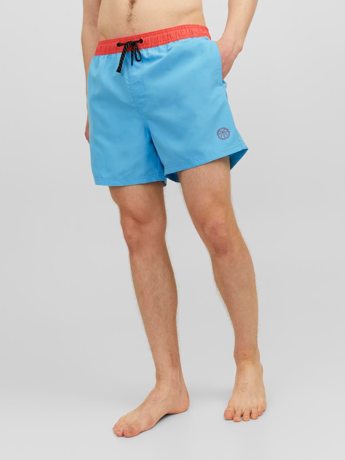 Short de Bain Homme avec motif SORRENTO - En Corail - En Polyester recyclé