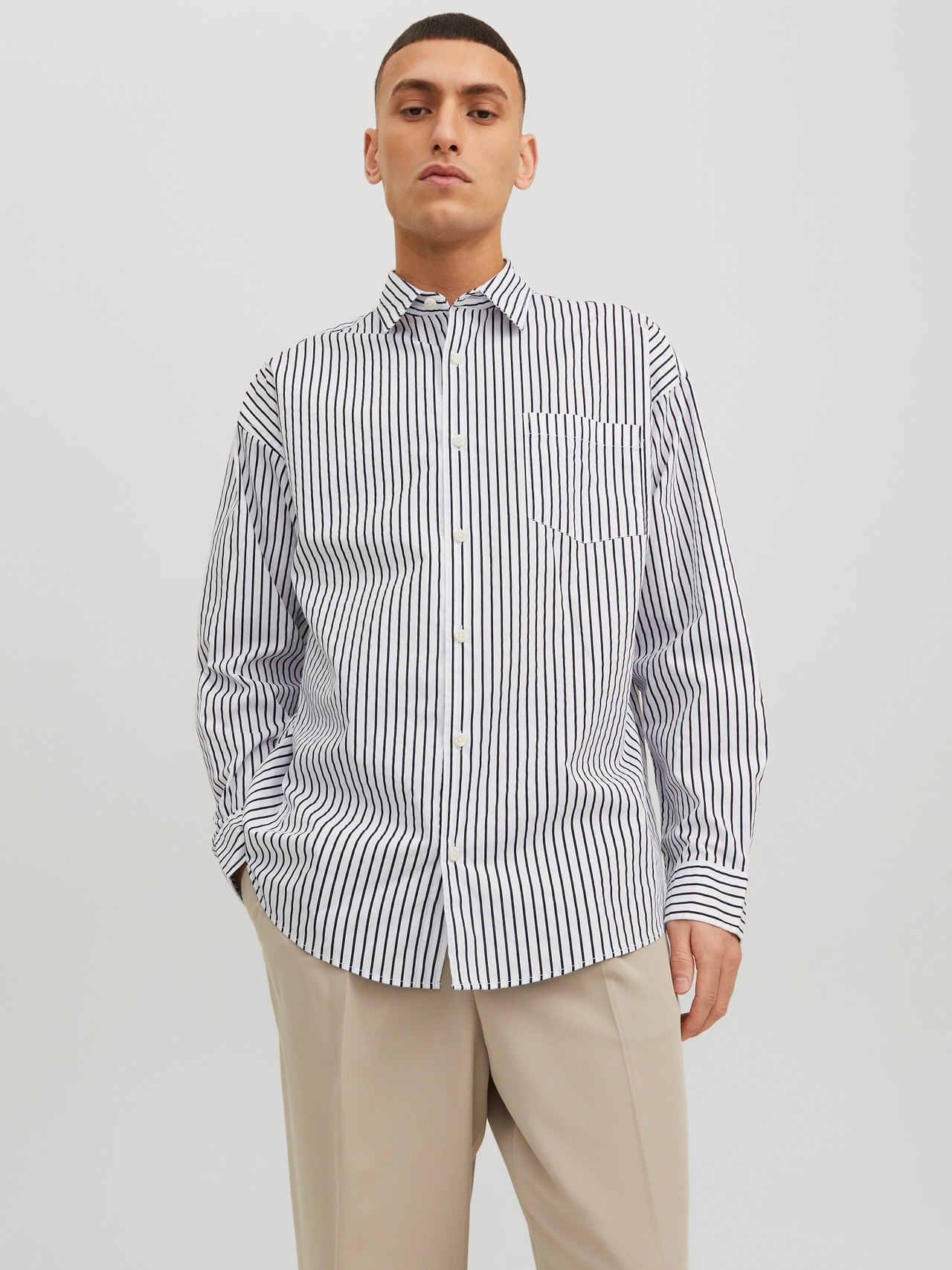 Jack & Jones Oversize Fit Uformell skjorte -Bright White - 12233117