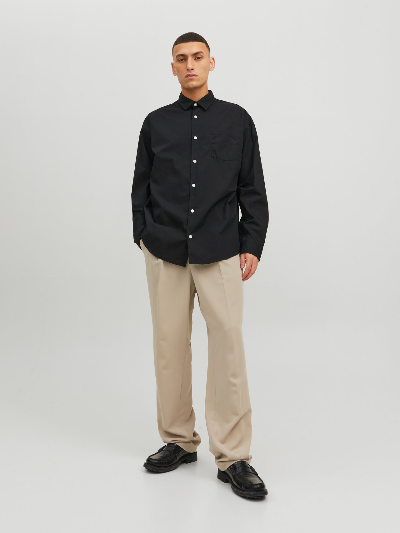 Jack & Jones Oversize Fit Casual shirt -Black - 12233117