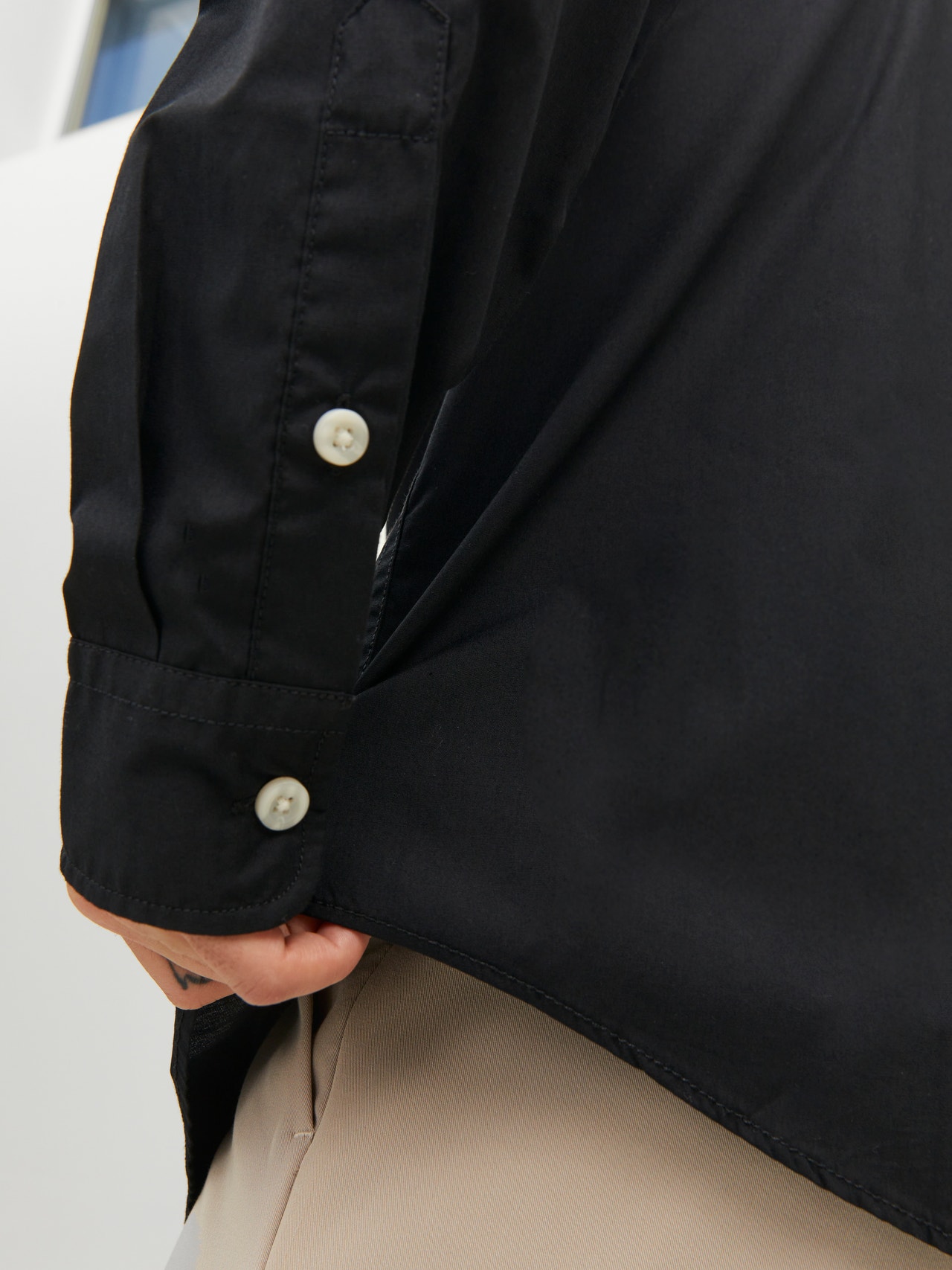 Jack & Jones Camisa informal Oversize Fit -Black - 12233117