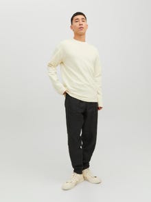 Jack & Jones Sima Személyzeti nyakú pulóver -Tofu - 12233472