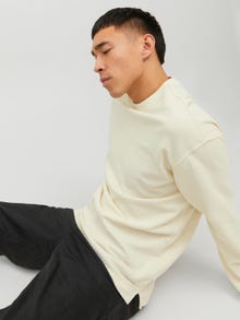 Jack & Jones Sima Személyzeti nyakú pulóver -Tofu - 12233472