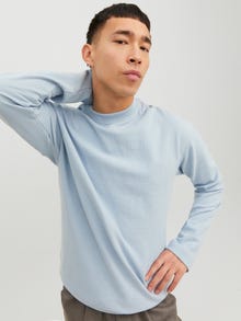 Jack & Jones Ensfarvet Sweatshirt med rund hals -Cashmere Blue - 12233472