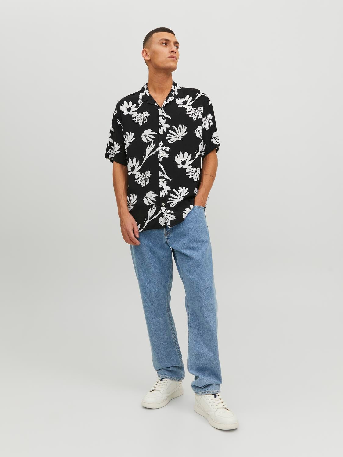 Jack & Jones Regular Fit Resort shirt -Black - 12233536