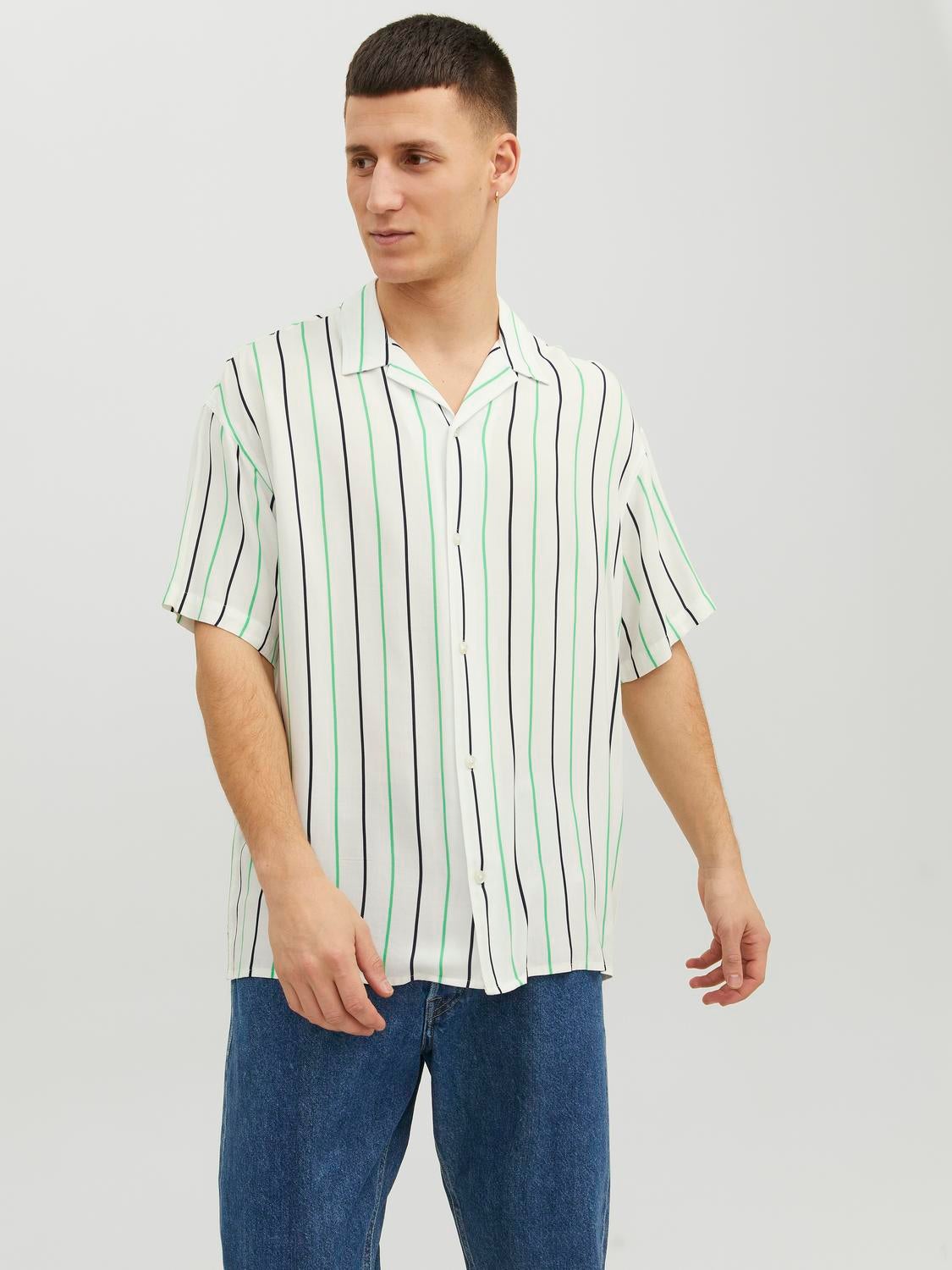 Short Sleeve Shirts for Men | White, Black & More | JACK & JONES