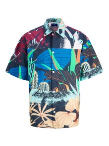 Jack & Jones Wide Fit Resort shirt -Black - 12233559
