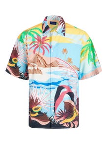 Jack & Jones Stile Hawaiano Wide Fit -Sky Blue - 12233559