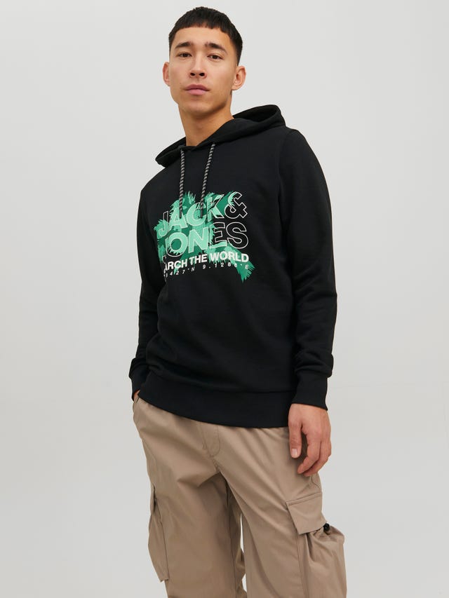 Jack & Jones Logo Hoodie - 12233583