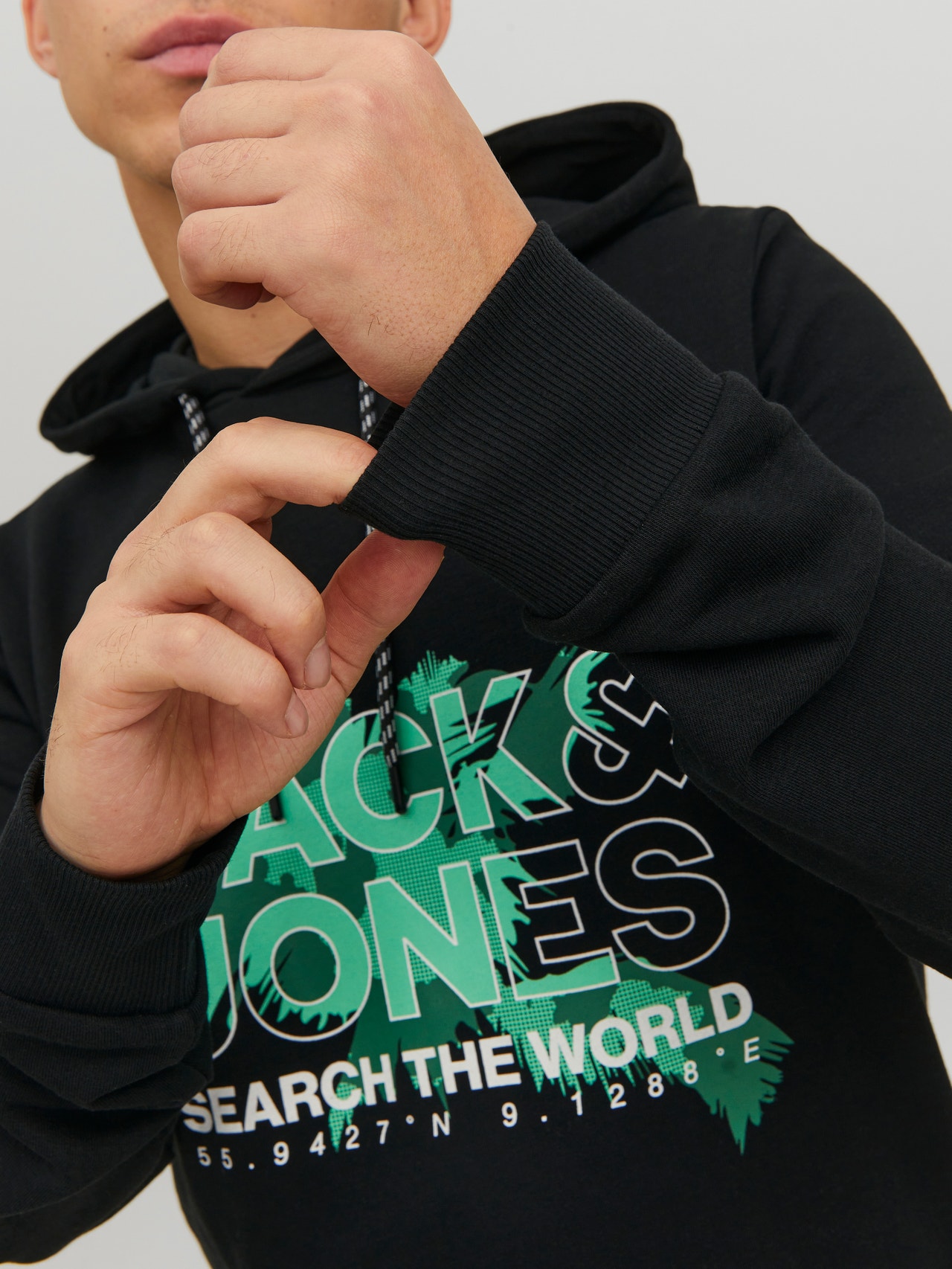 Jack & Jones Sweat à capuche Logo -Black - 12233583