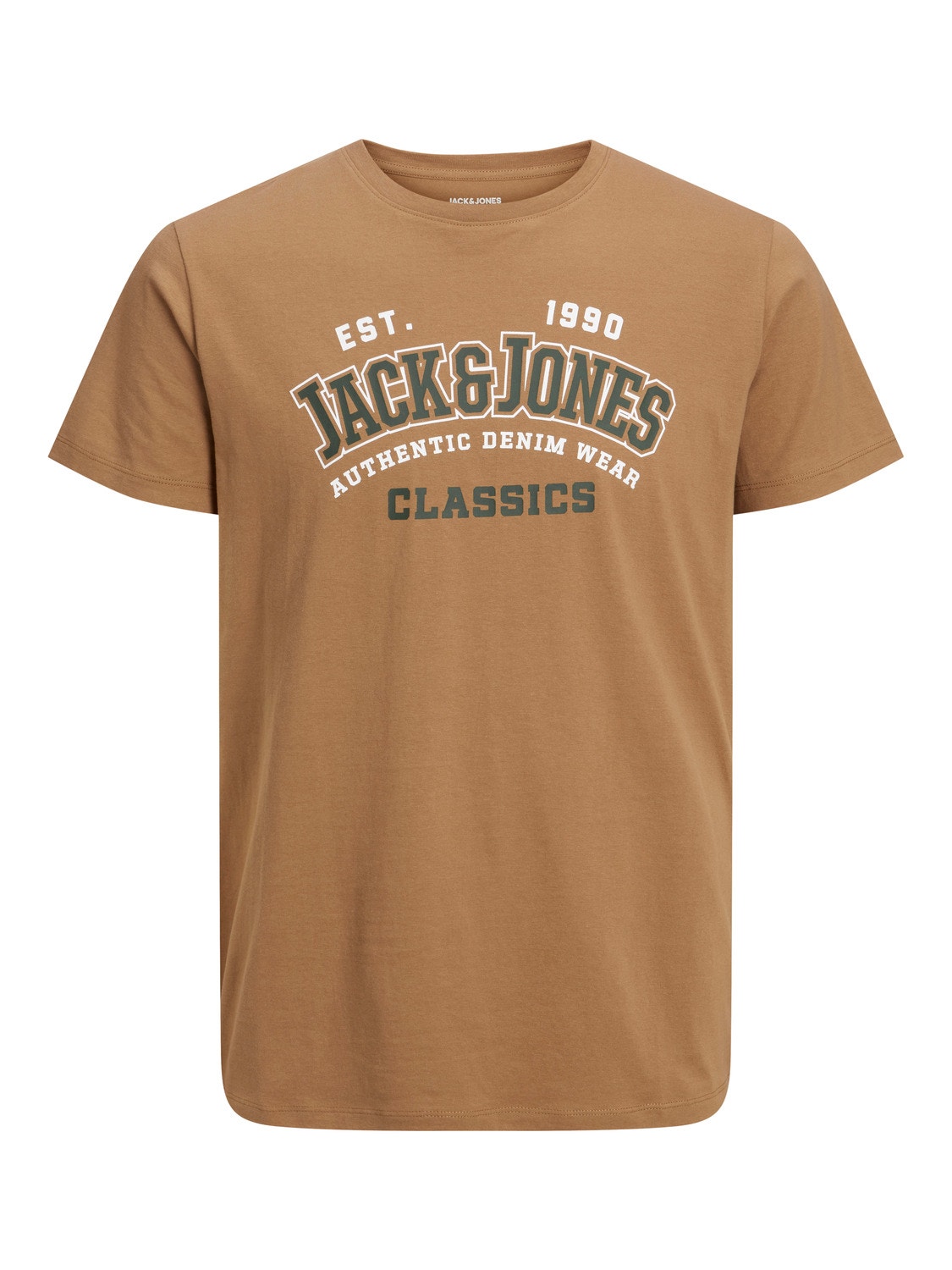 Jack & Jones Logo Crew neck T-shirt -Otter - 12233594