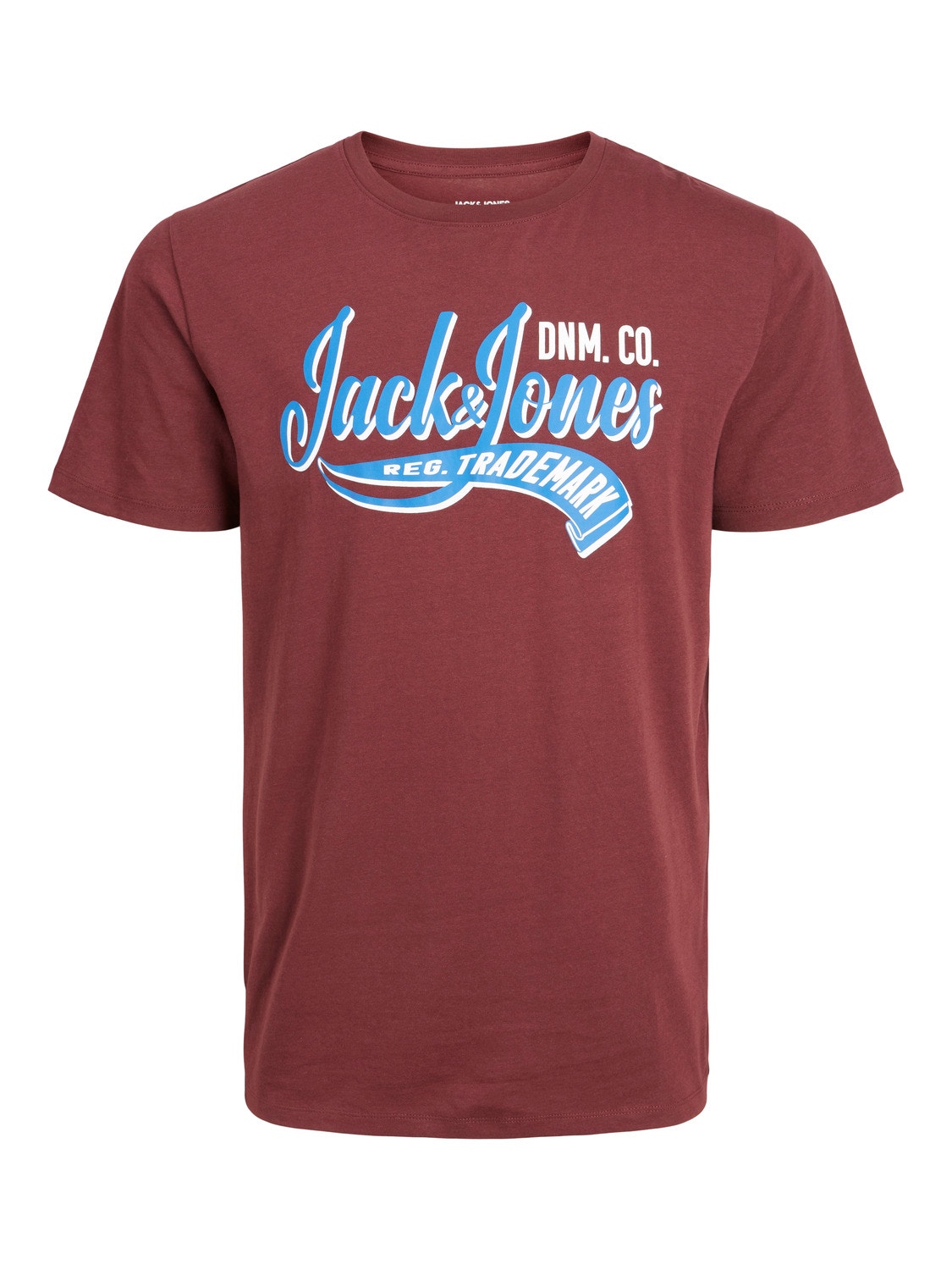 Jack & Jones Logo Ümmargune kaelus T-särk -Port Royale - 12233594