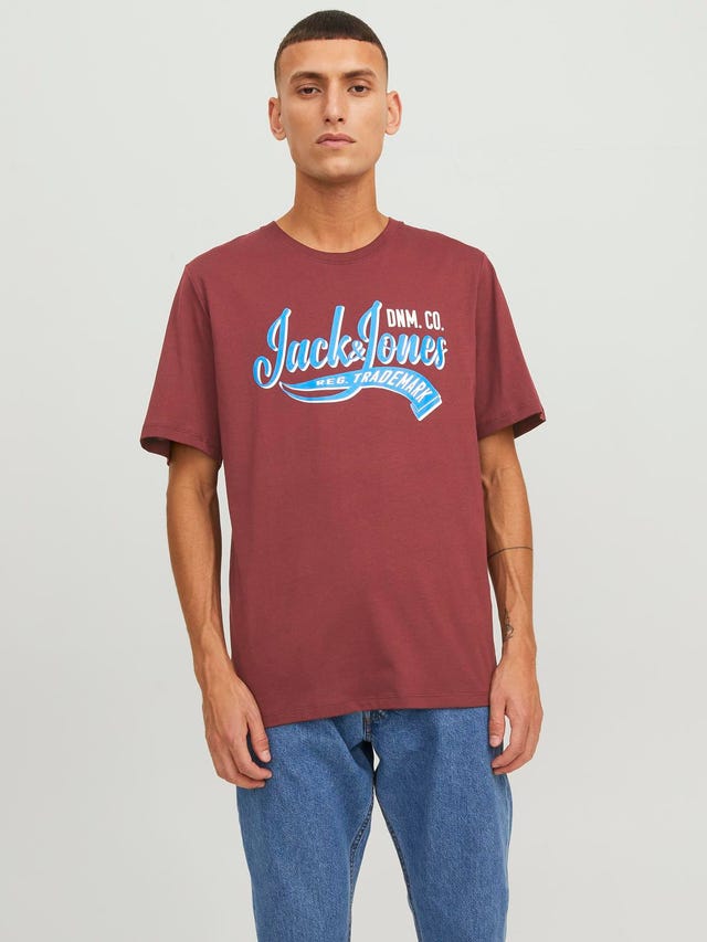 Jack & Jones Logo Rundhals T-shirt - 12233594