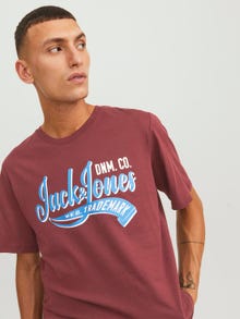Jack & Jones Logo Crew neck T-shirt -Port Royale - 12233594