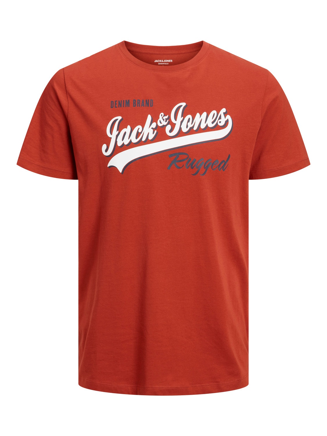 Logo Crew neck T-shirt | Dark Red | Jack & Jones®