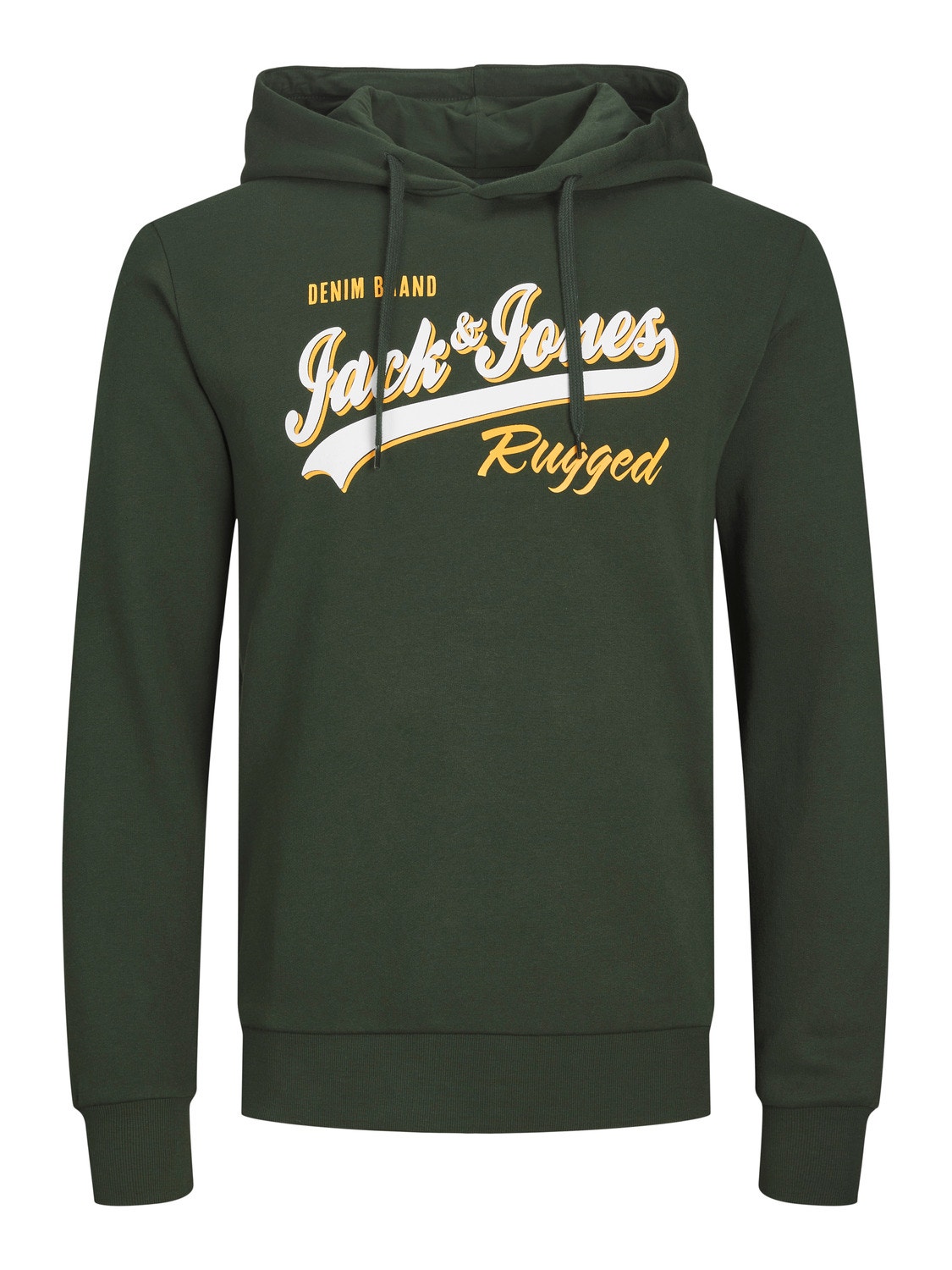 Jack & Jones Logo Hoodie -Mountain View - 12233597