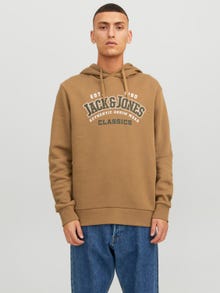 Jack & Jones Hoodie Logo -Otter - 12233597