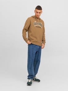 Jack & Jones Logo Mikina s kapucí -Otter - 12233597