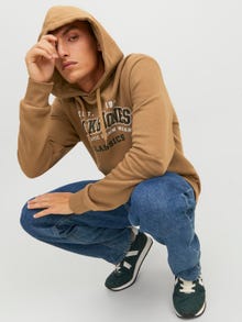 Jack & Jones Hoodie Logo -Otter - 12233597