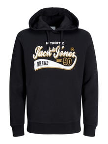 Jack & Jones Logó Kapucnis felső -Black - 12233597