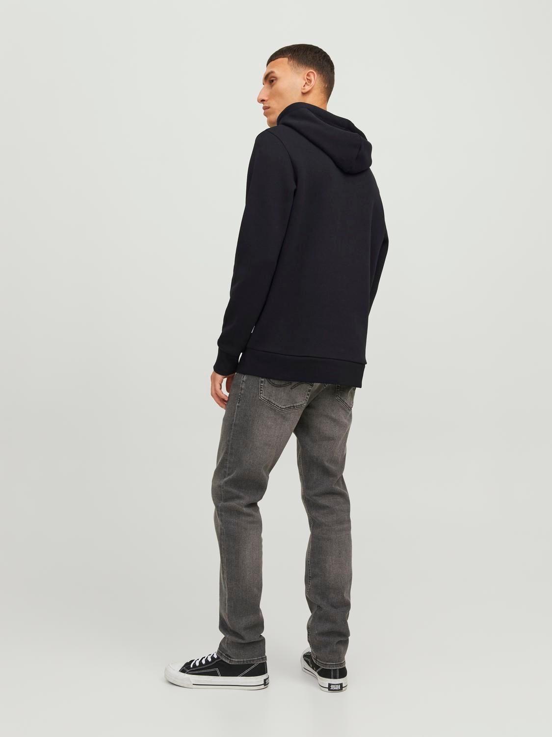 Jack & Jones Logó Kapucnis felső -Black - 12233597