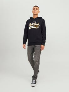 Jack & Jones Logó Kapucnis felső -Black - 12233597