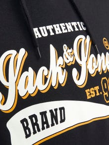 Jack & Jones Logo Kapuutsiga pusa -Black - 12233597