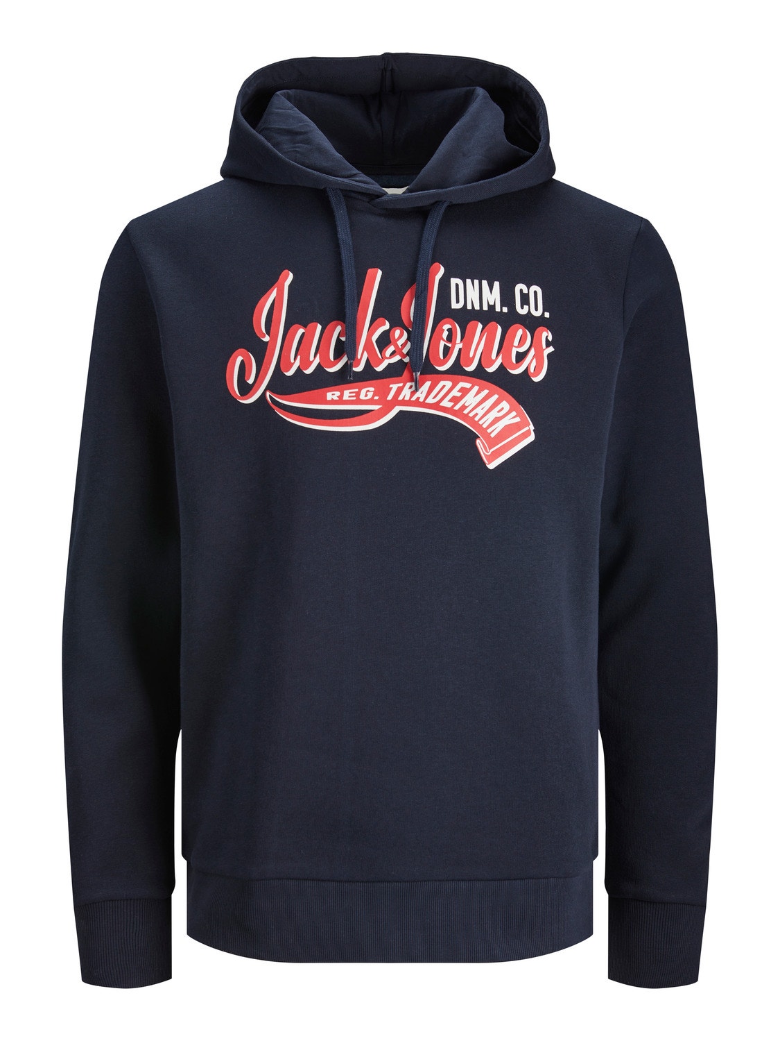 Jack & Jones Logo Hoodie -Navy Blazer - 12233597