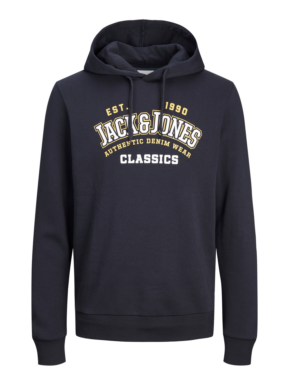 Jack & Jones Logo Hoodie -Dark Navy - 12233597