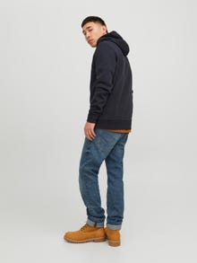 Jack & Jones Logo Hoodie -Dark Navy - 12233597