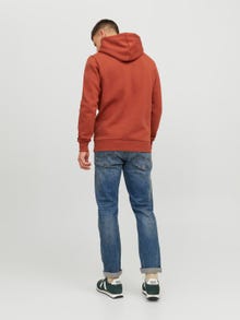 Jack & Jones Hoodie Logo -Cinnabar - 12233597