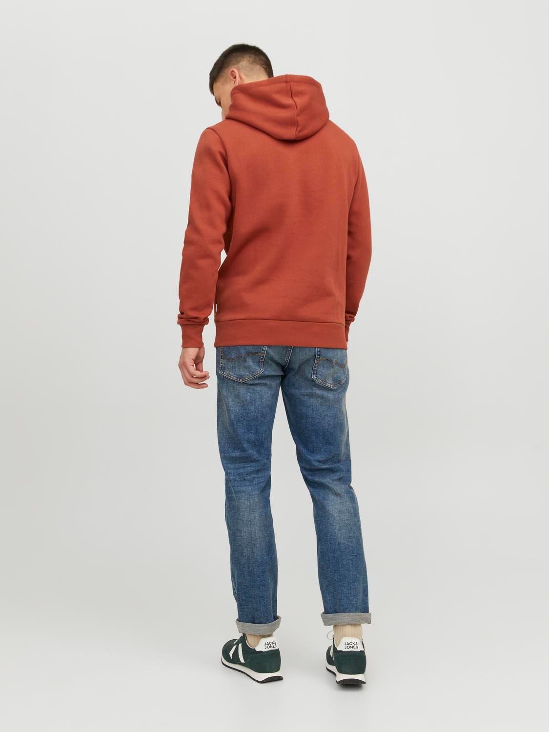 Jack & Jones Z logo Bluza z kapturem -Cinnabar - 12233597