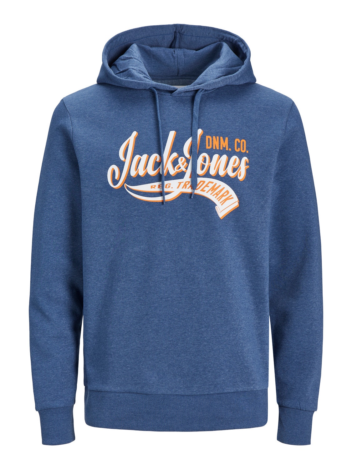 Jack & Jones Logotipas Megztinis su gobtuvu -Ensign Blue - 12233597