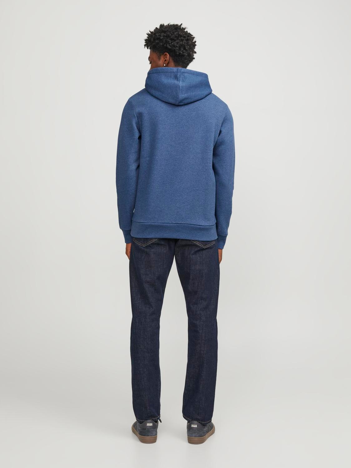 Jack & Jones Hoodie Logo -Ensign Blue - 12233597