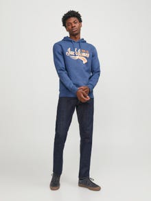 Jack & Jones Hoodie Logo -Ensign Blue - 12233597