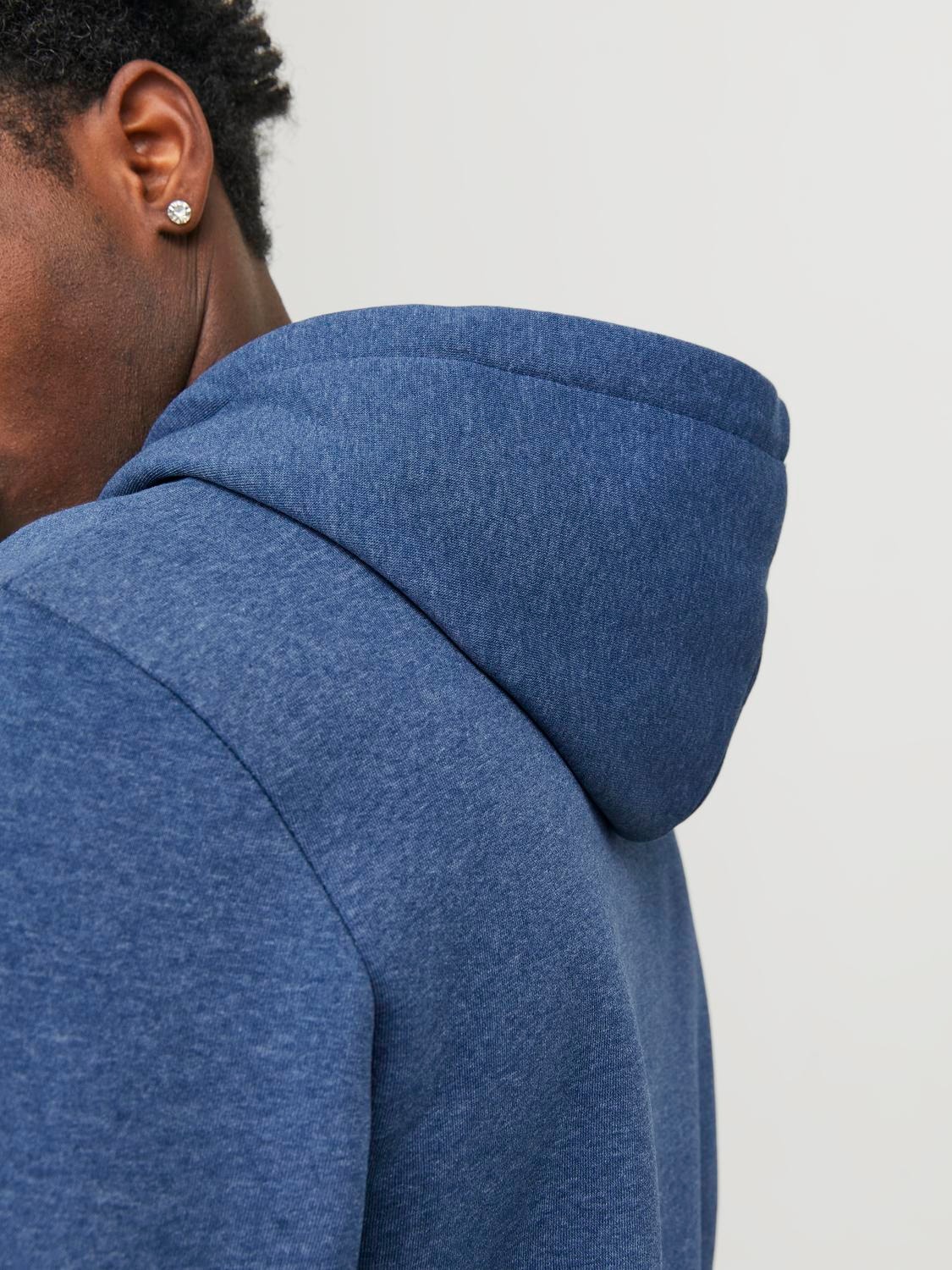 Jack & Jones Logo Hoodie -Ensign Blue - 12233597