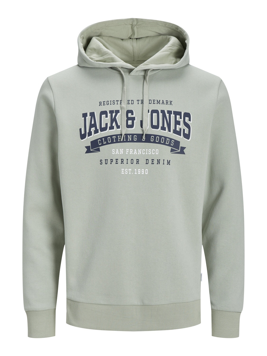 Jack & Jones Hoodie Logo -Desert Sage - 12233597