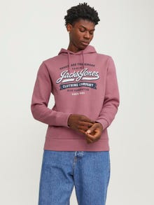 Jack & Jones Hoodie Logo -Mesa Rose - 12233597