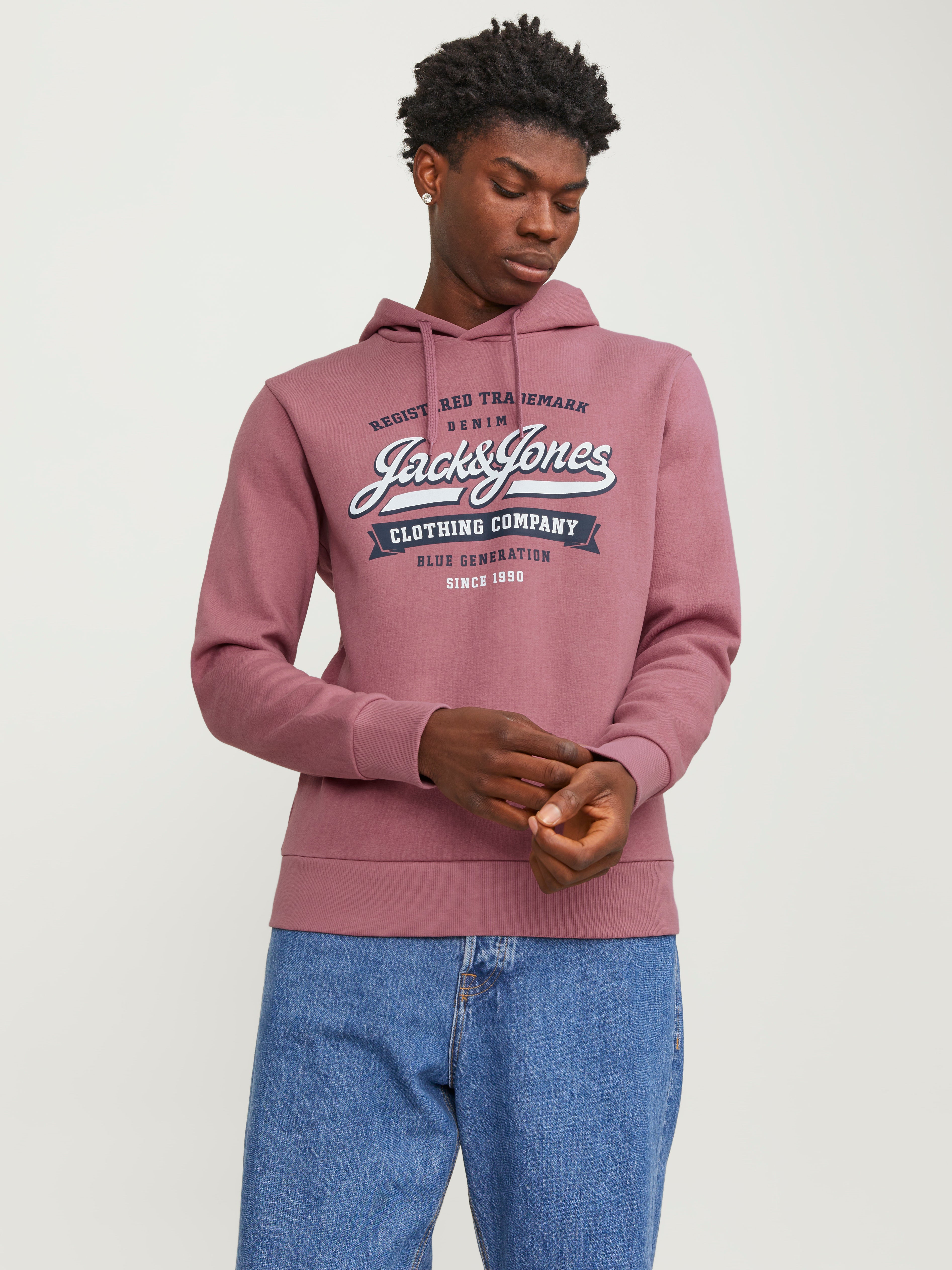 Logo Kapuzenpullover | Hellrosa | Jack & Jones®