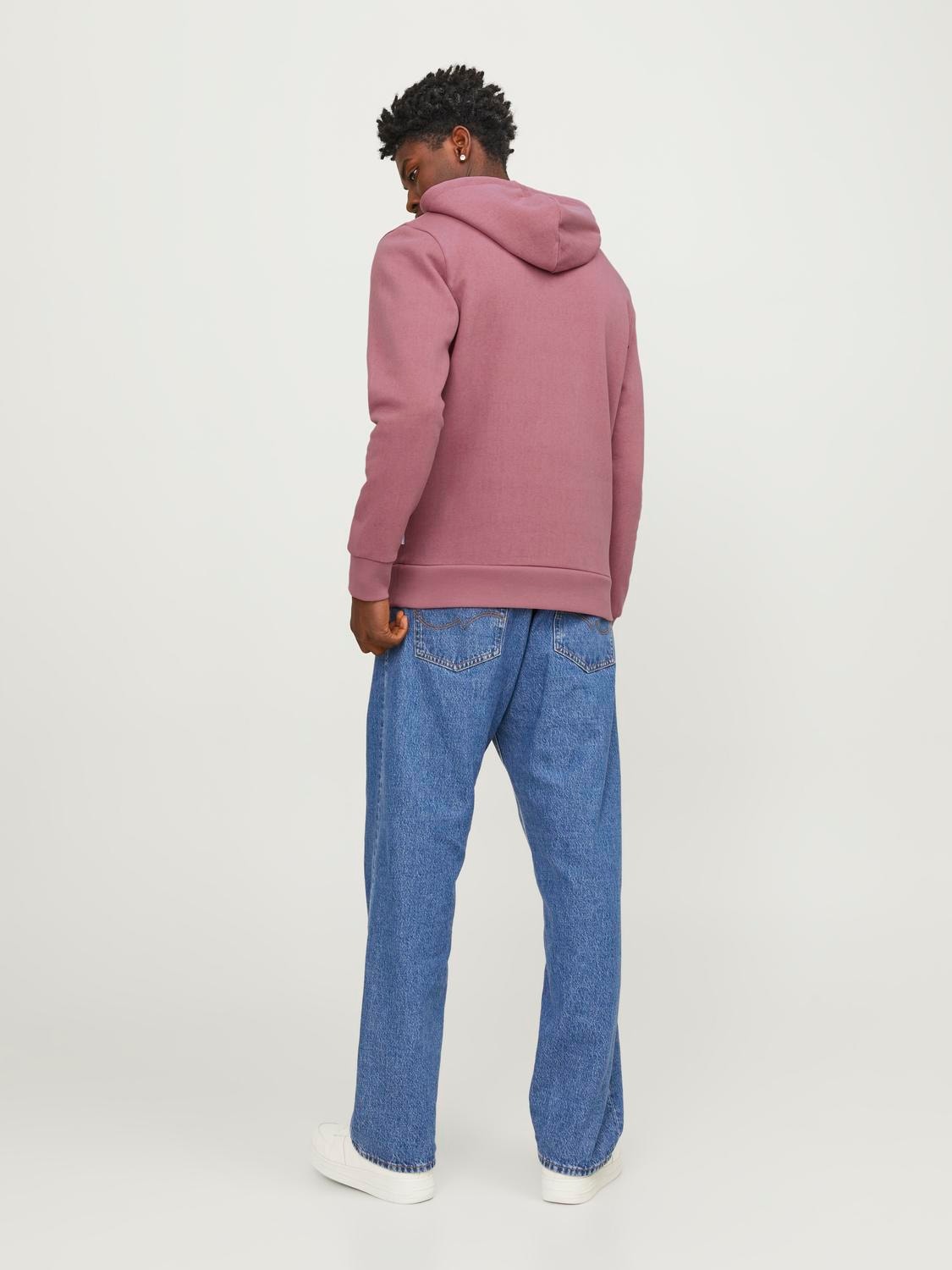 Jack & Jones Hoodie Logo -Mesa Rose - 12233597