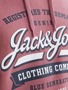 Jack & Jones Hoodie Logo -Mesa Rose - 12233597