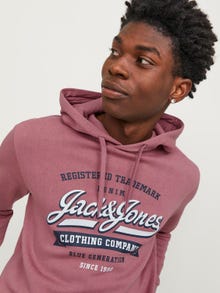 Jack & Jones Hoodie Logo -Mesa Rose - 12233597