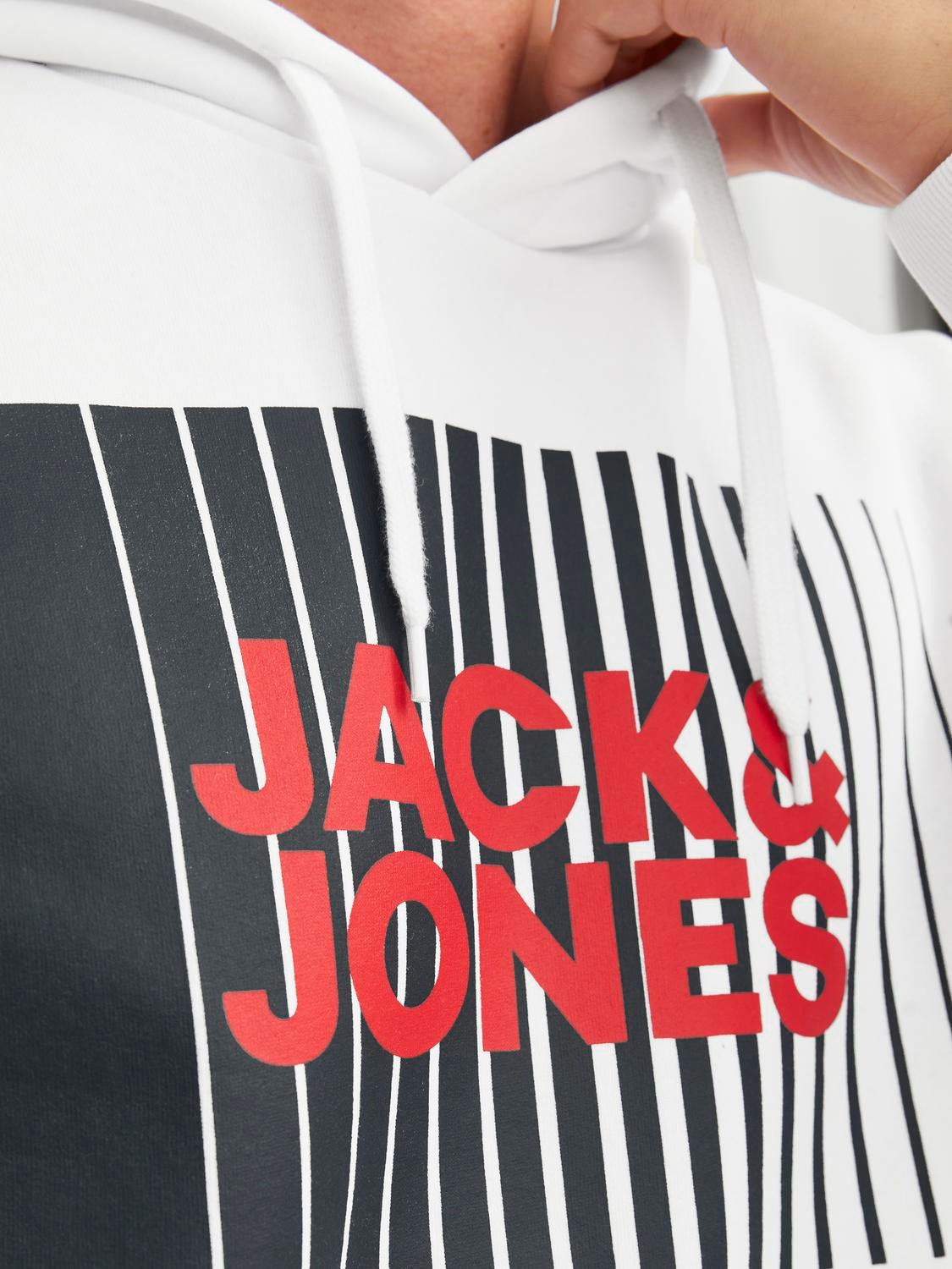 Jack & Jones Logó Kapucnis felső -White - 12233599