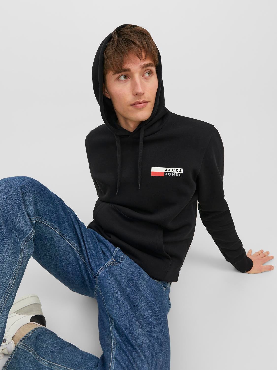 Jack and jones online black hoodie