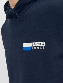 Jack & Jones Logo Kapuzenpullover -Navy Blazer - 12233599
