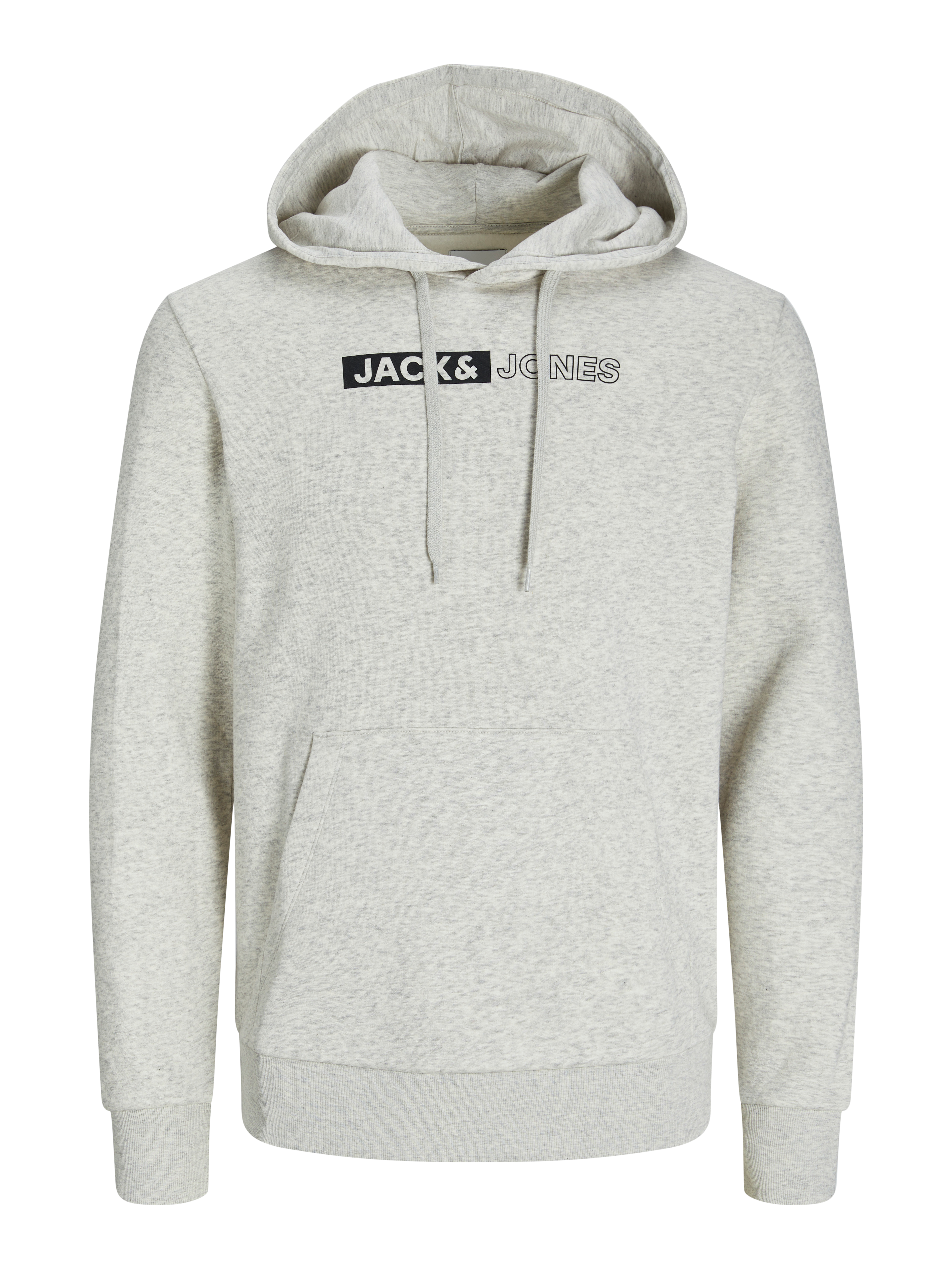 Pullover Hoodie Jack And Jones Kapuzenpullover Grau Logo