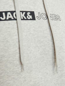 Jack & Jones Sudadera con capucha Logotipo -White Melange - 12233599