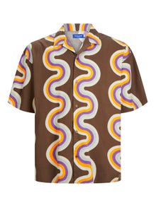 Jack & Jones Regular Fit Skjorte med print -Chestnut - 12233627