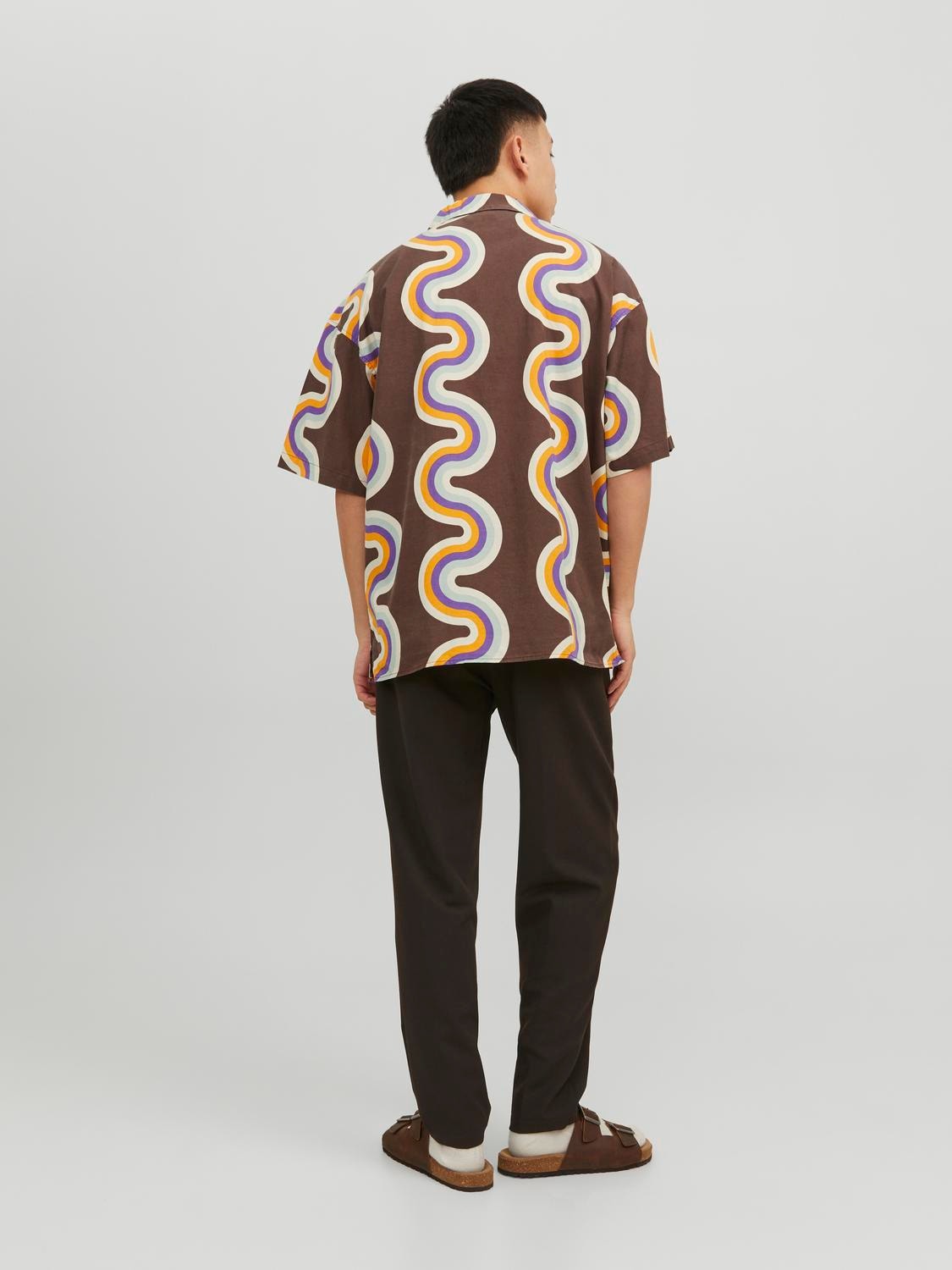 Jack & Jones Regular Fit Skjorte med print -Chestnut - 12233627